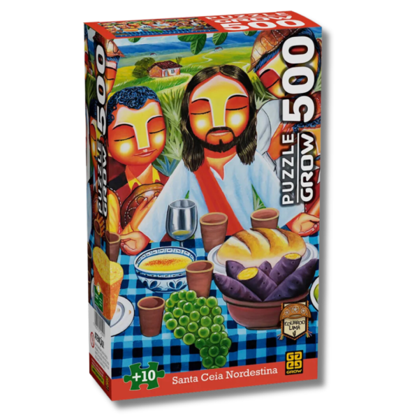 Quebra-Cabeça 500 Peças: Santa Ceia Nordestina